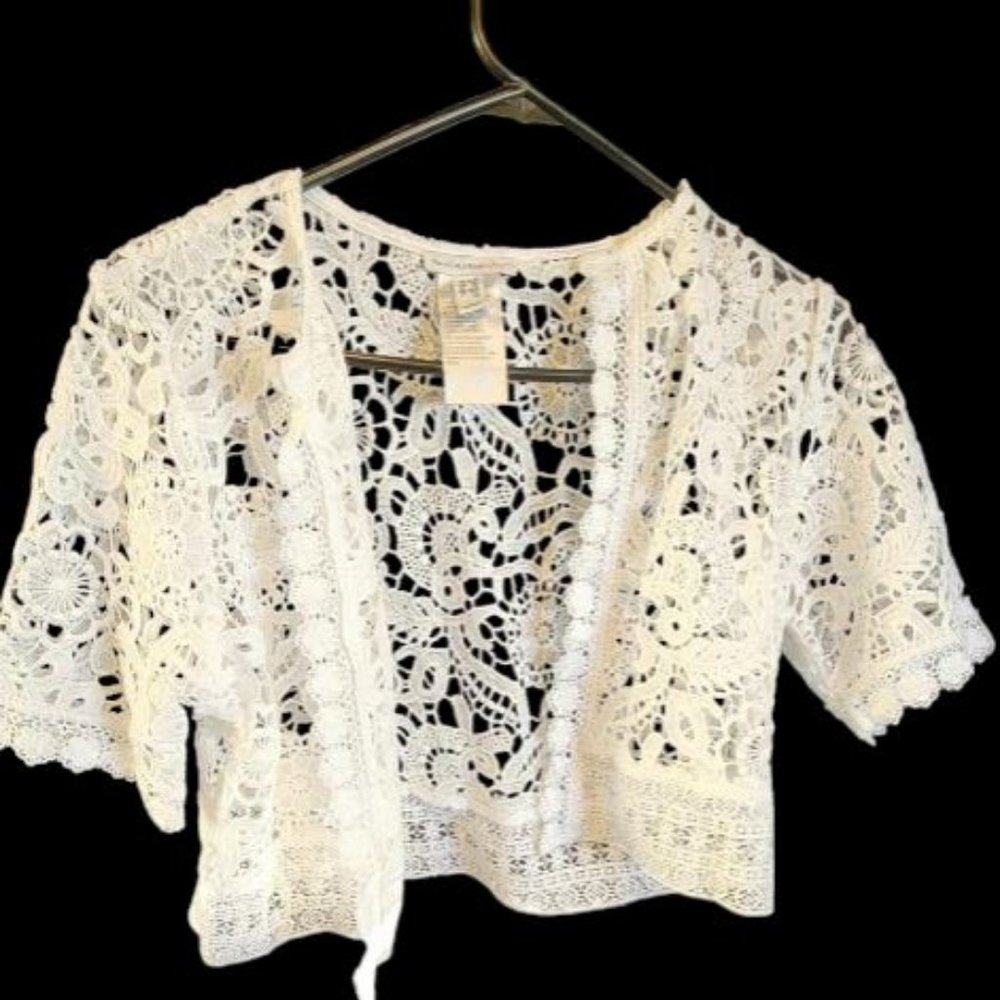 Isaac Mizrahi Live! Embroidered Mesh Cardigan